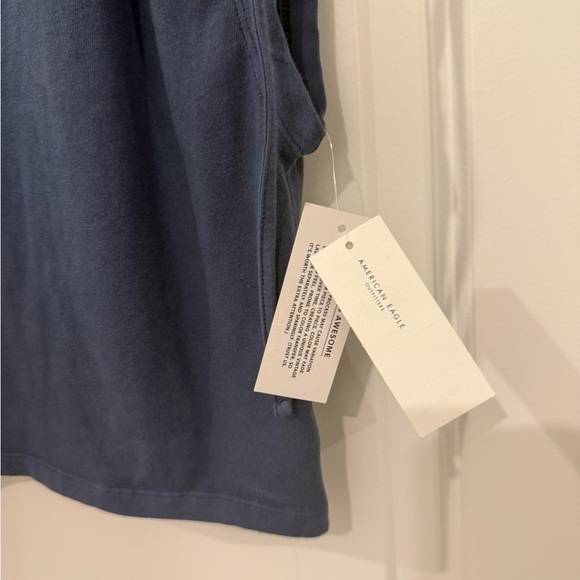 American Eagle Outfitters Women's Slate Blue Cropped Tank Top Size XXL - Picture 5 of 7